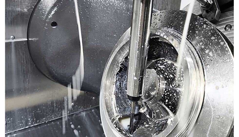 Una segunda fase de impresi�n con mecanizado intermedio facilit� el acceso a las zonas internas y optimiz� las tolerancias...