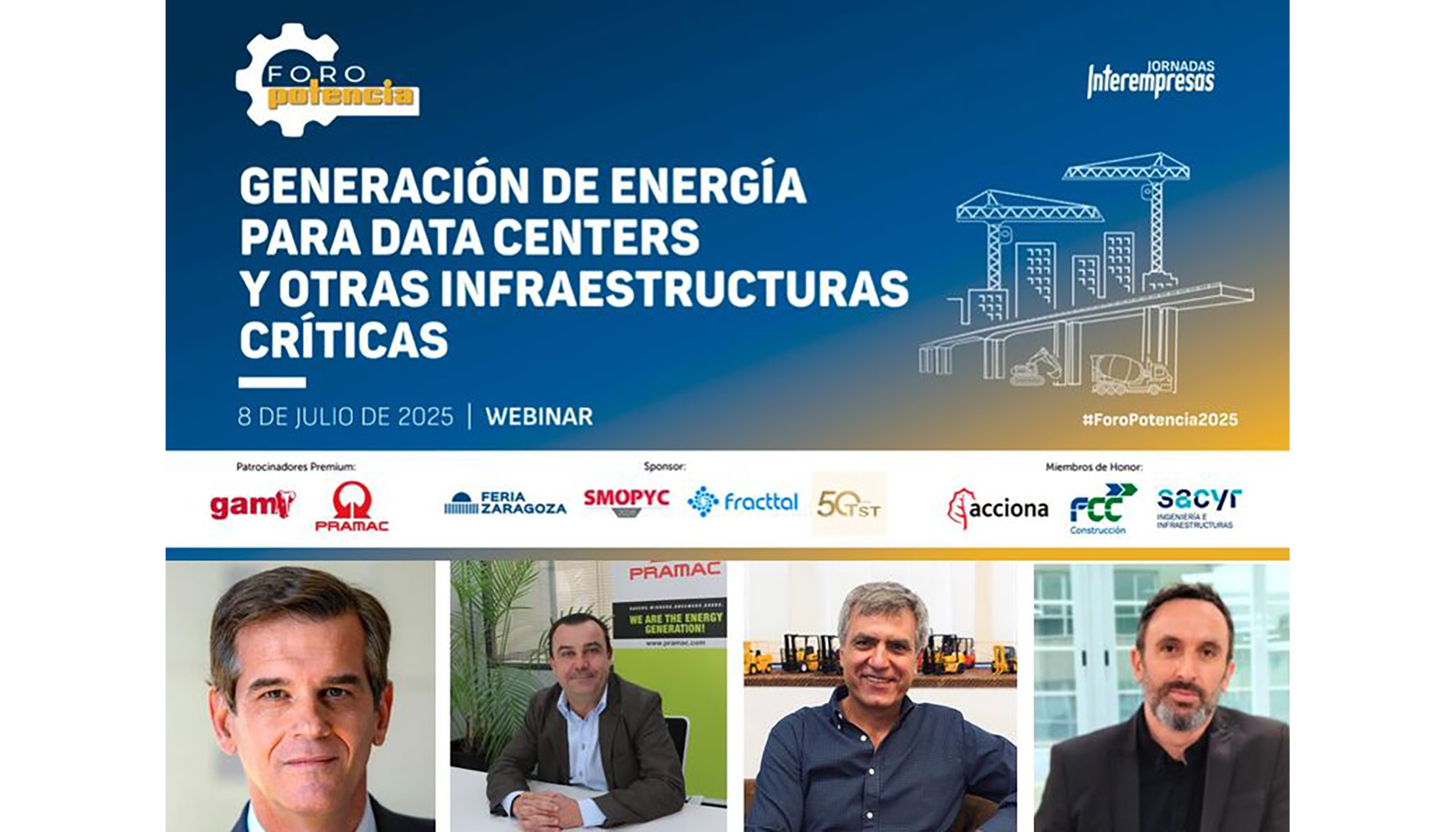 Webinar del Foro Potencia Generacin de energa para Data Centers y otras infraestructuras crticas