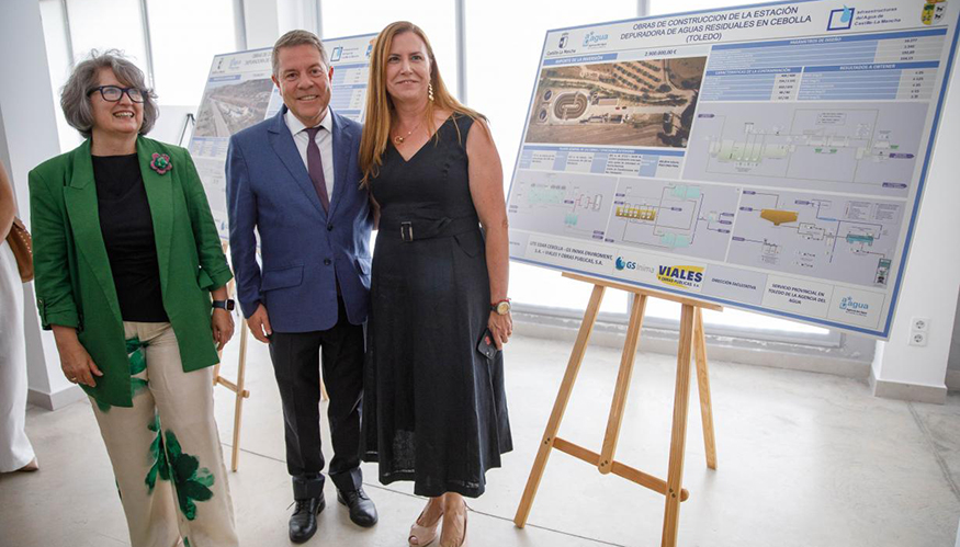 Emiliano Garc�a-Page, estuvo acompa�ado por autoridades auton�micas, representantes municipales y miembros de las empresas responsables del proyecto...