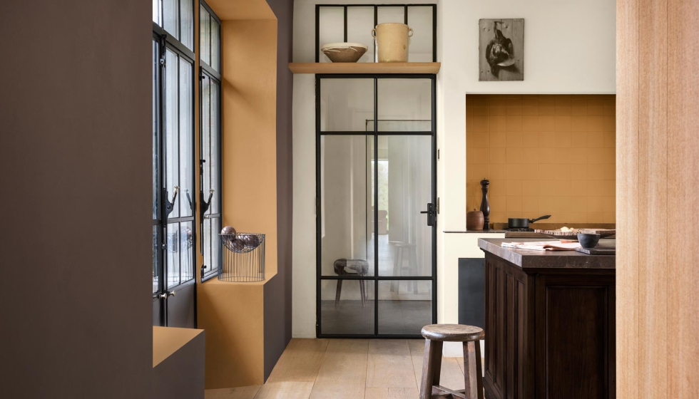 Marr�n tierra y blanco piedra, de Bruguer