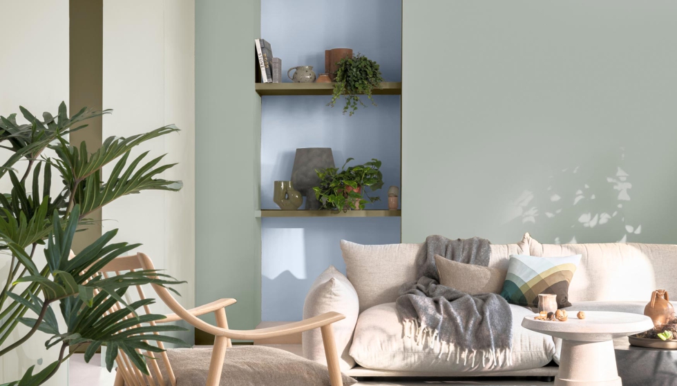 Verde salvia, azul bruma y blanco espuma, Bruguer