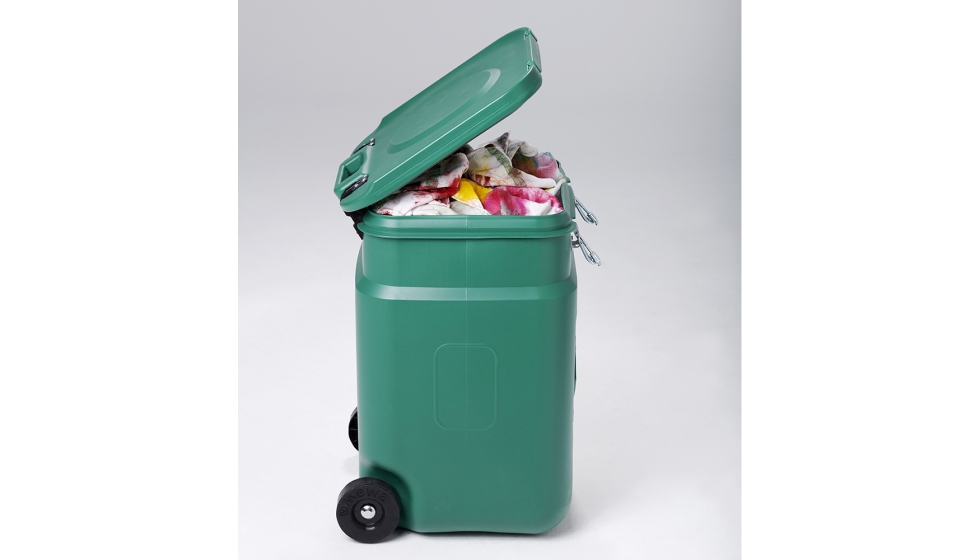 Los paos usados e inflamables se almacenan con seguridad en el SaCon. Foto: Mewa