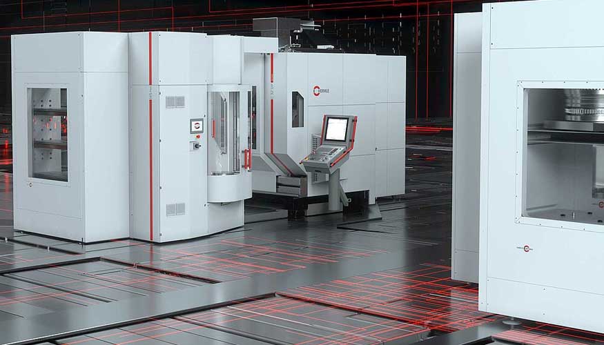 Sistema de manipulacin HS flex adaptado a un centro de mecanizado de 5 ejes