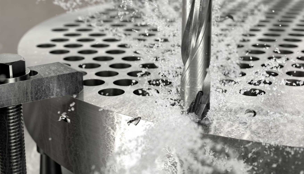 La geometra de punta M5 de CoroDrill DE10 permite altos avances y una penetracin precisa en mltiples materiales...