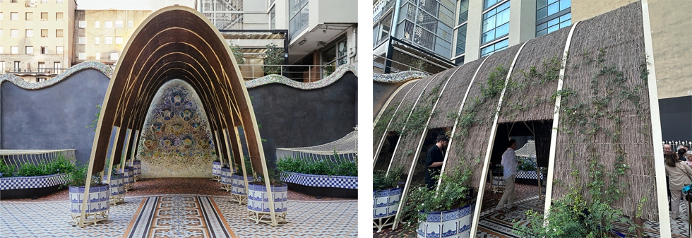 Se ha recuperado la p�rgola que hab�a desaparecido en restauraciones previas. Foto: Claudia Mauri�o