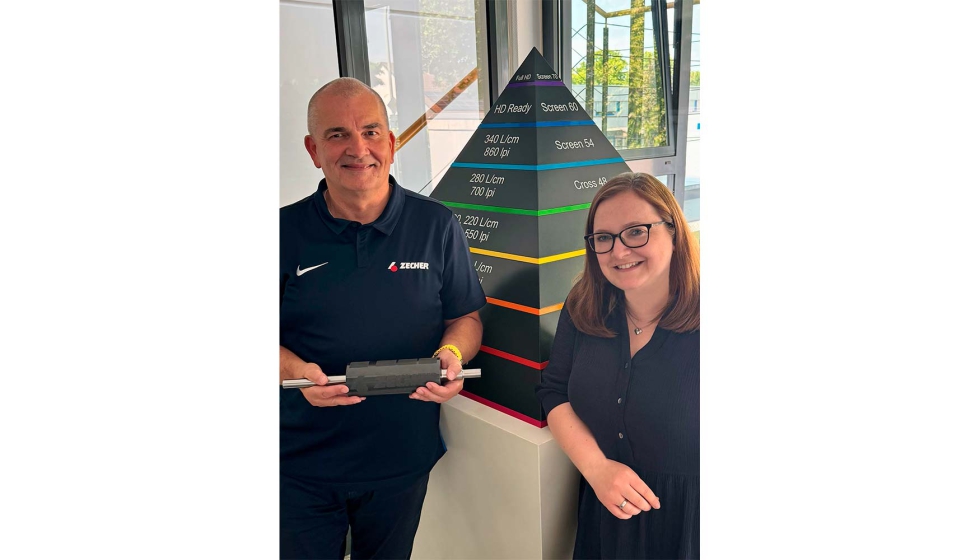 Thomas Reinking, director de Ventas, y Linda Reuter, directora de Marketing de Zecher GmbH