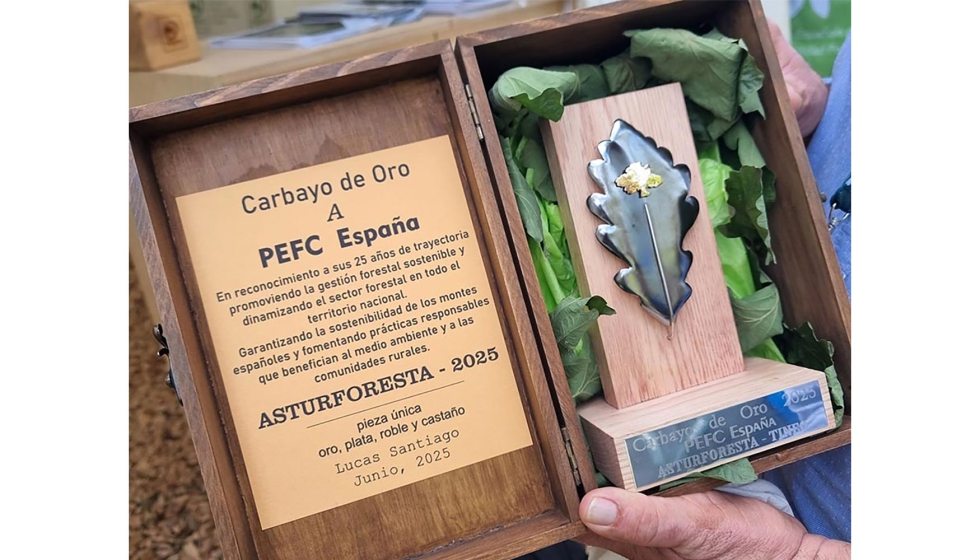 PEFC Espa�a recibe el m�ximo galard�n de Asturforesta como reconocimiento a su compromiso con la sostenibilidad forestal durante 25 a�os...
