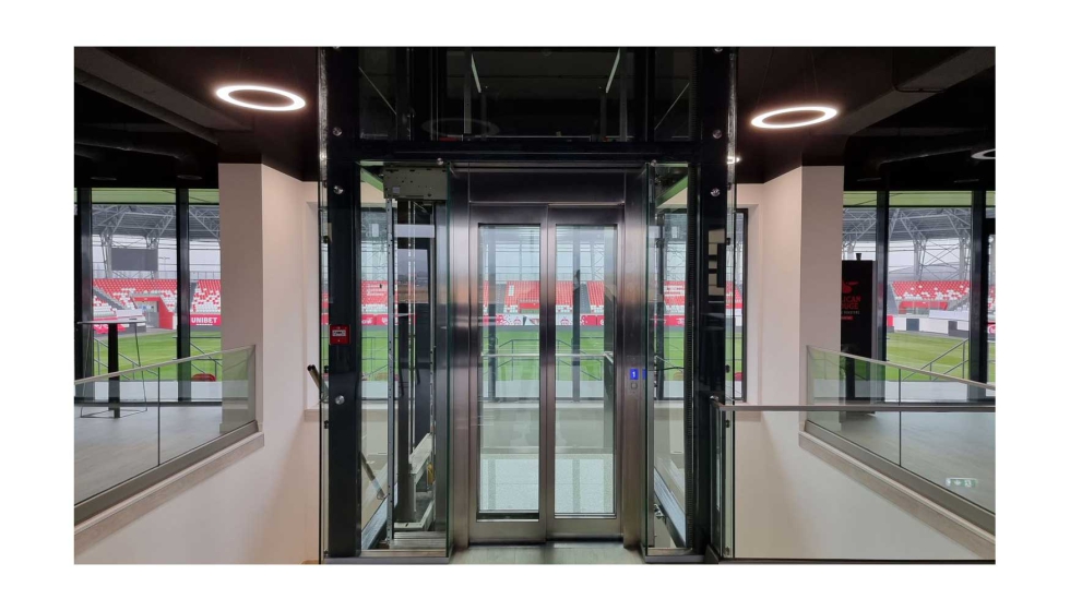 Con una clara vocaci�n internacional, MP Ascensores ha consolidado su modelo de expansi�n en Europa. Estadio Sepsi Arena Sfantu Gheorghe, Ruman�a...