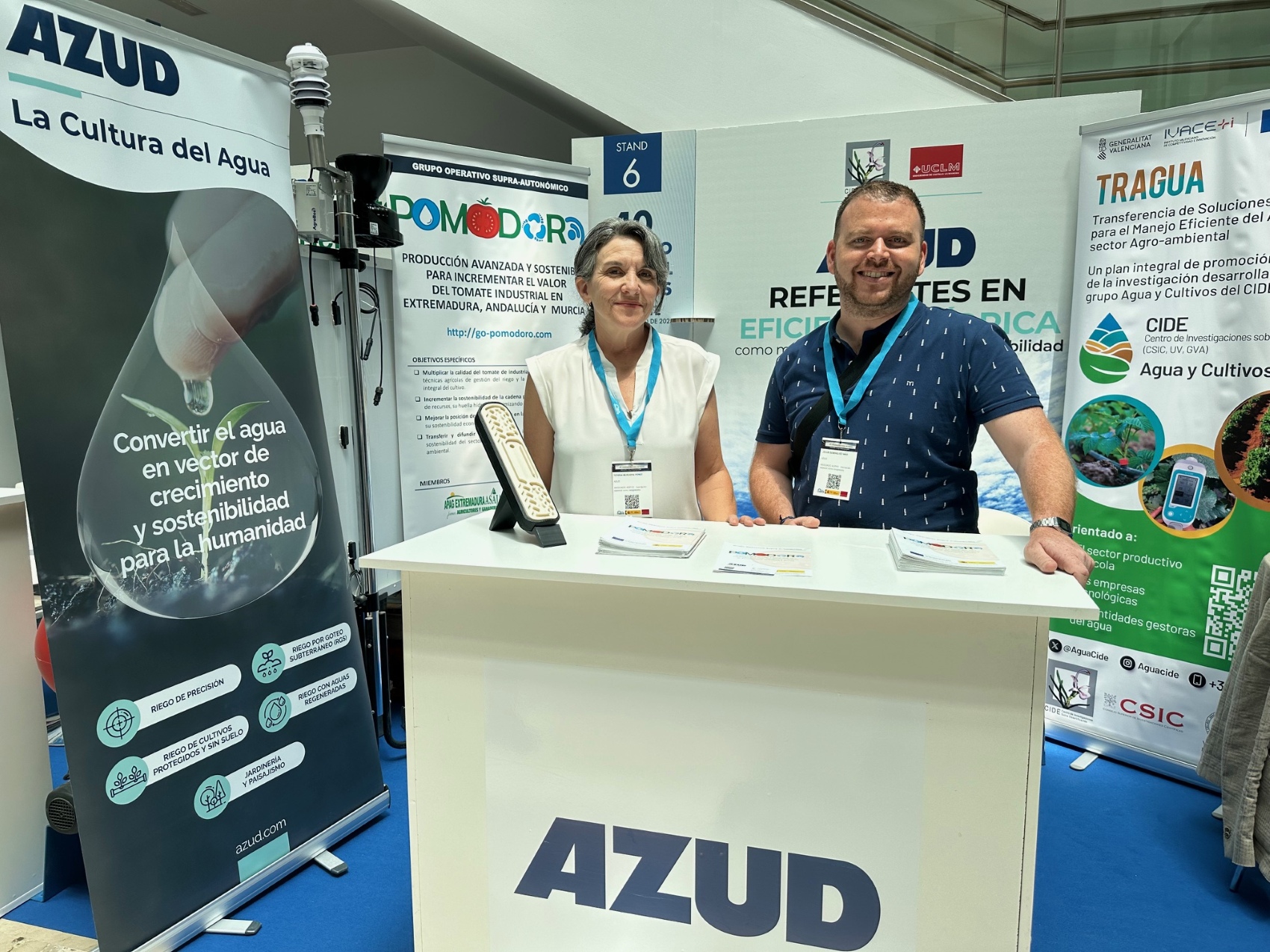 A la izquierda, Teresa Munuera, coordinadora de Proyectos de I+D+i