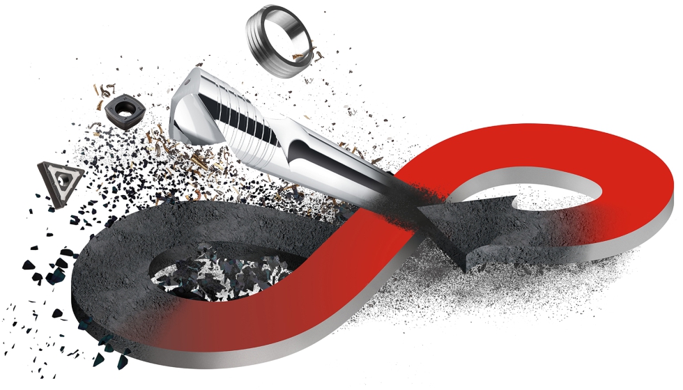 Gracias a innovadores procesos de reciclaje, Ceratizit es capaz de convertir los productos de carburo en polvo reutilizable tras su uso...