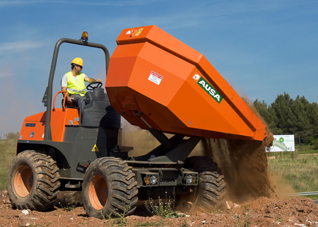 Dumper 1000ADG, of 10 t of capacity of load and hopper giratoria