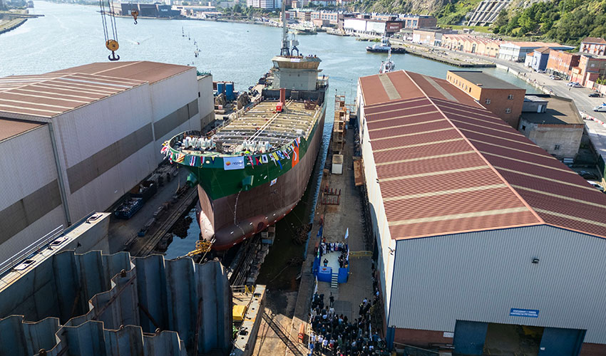 La ceremonia tuvo lugar en las instalaciones de Astilleros de Murueta en Erandio