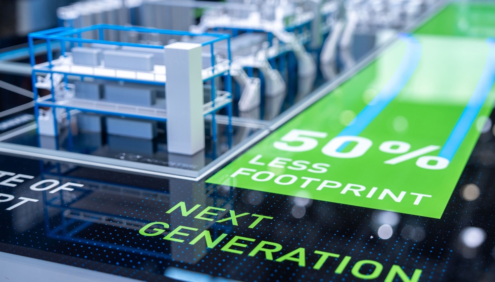 La f�brica conceptual creada por D�rr y GROB compara un proceso moderno con un proceso de nueva generaci�n que requiere la mitad de espacio y energ�a...