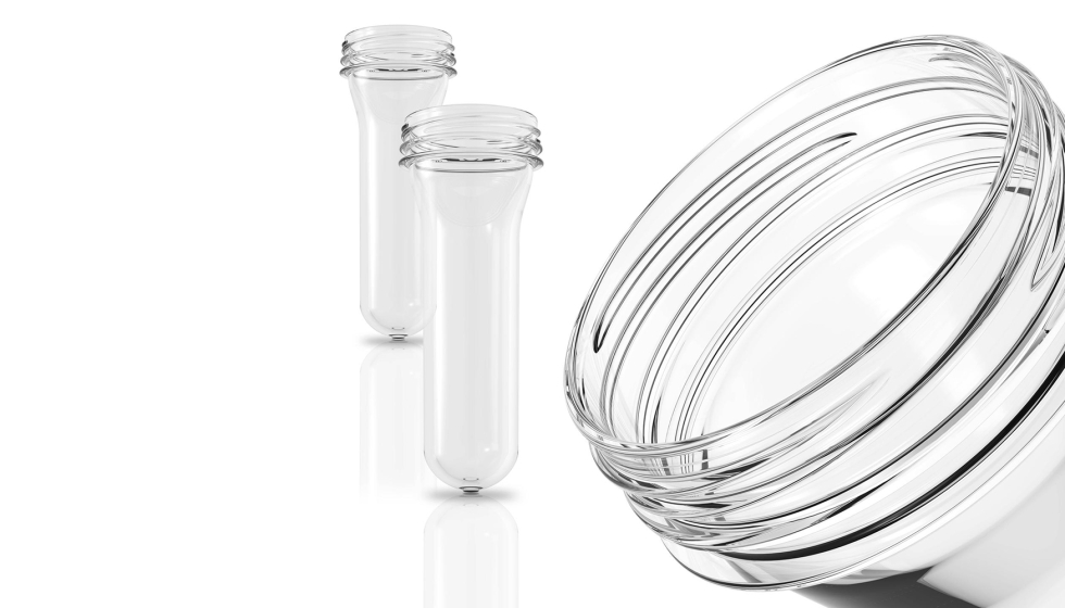 Cada 4,8 segundos se producen 144 preformas ligeras de 6,9 g con cuello 25/22