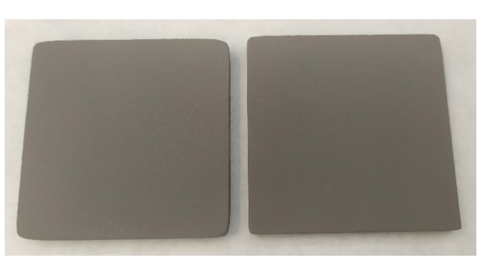 Figura 5. Aspecto de uno de los recubrimientos cermicos aplicado va HVOF