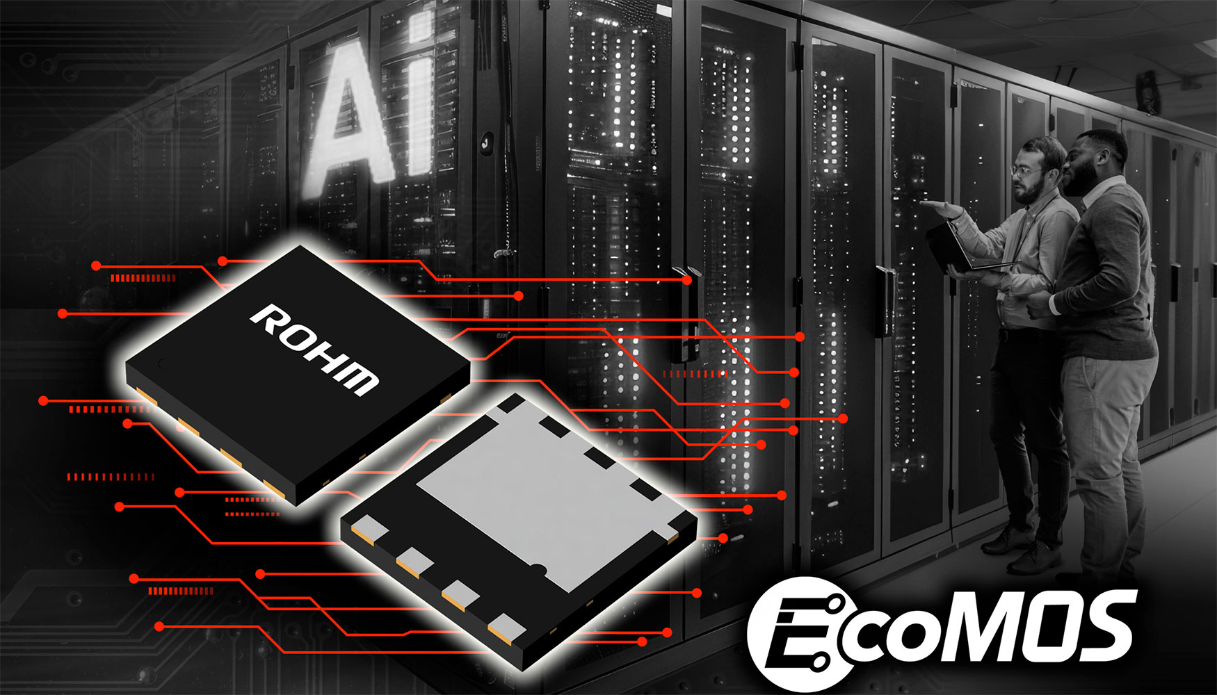 ROHM presenta un nuevo MOSFET para servidores de IA con un rendimiento SOA l�der en la industria* y baja resistencia ON...