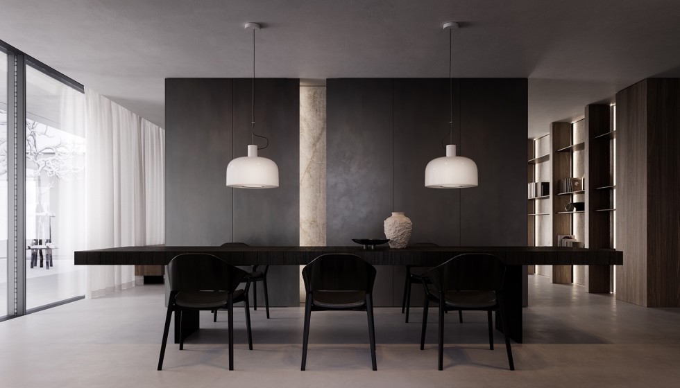 La combinacin de la estantera Blade Edge y la mesa Hong Kong confieren personalidad y elegancia a los espacios interiores...