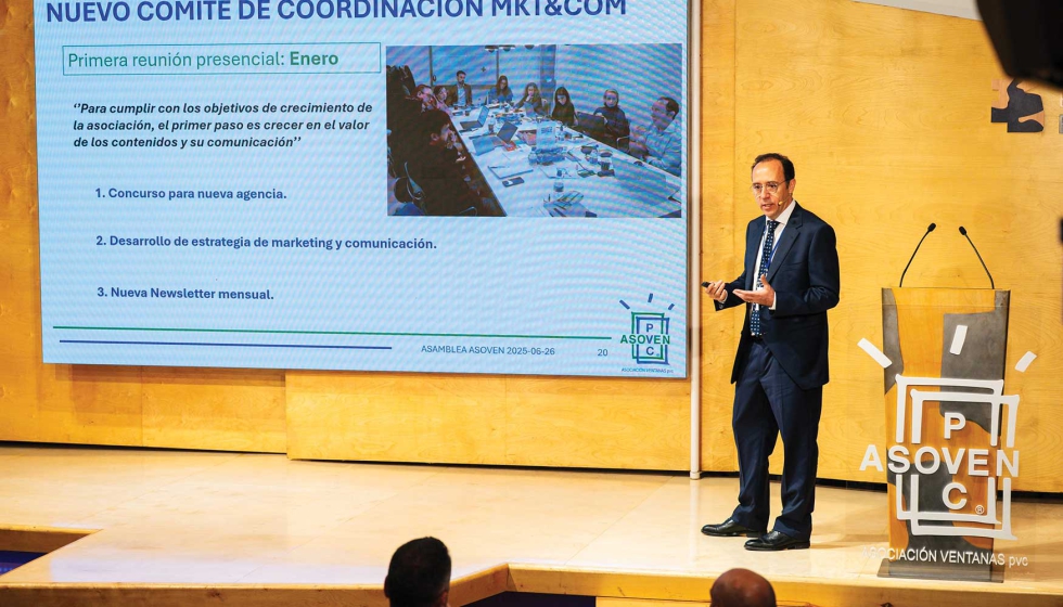 Jaime Fern�ndez, director de Asoven PVC, sintetiz� los principales hitos y objetivos que la asociaci�n se ha fijado en el periodo 2025-26...