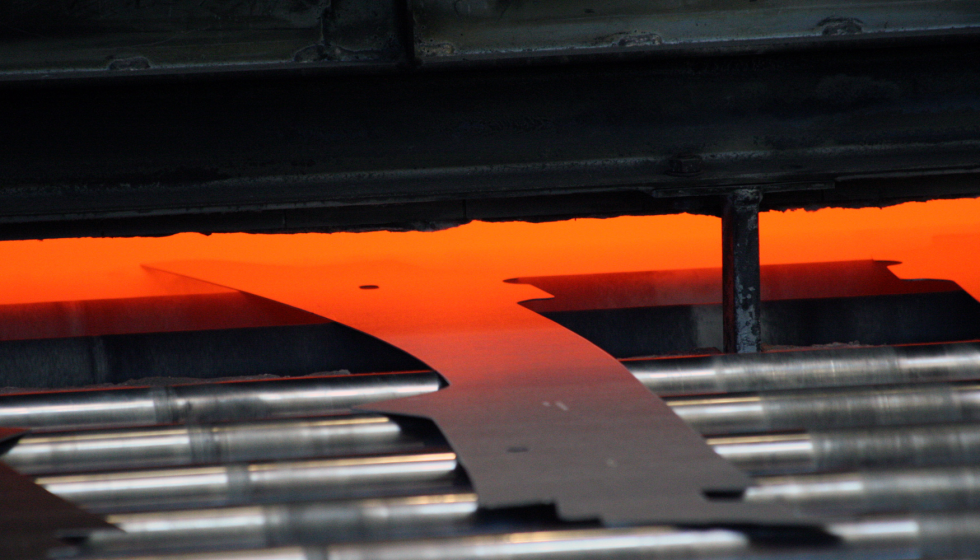 Proceso de produccin de aceros conformados por espampacin en caliente. Proyecto COOPHS Foto: Gestamp