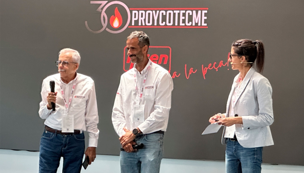 Padre e hijos dieron la jornada por finalizada, agradeciendo la confianza puesta en Proycotecme durante estos 30 aos