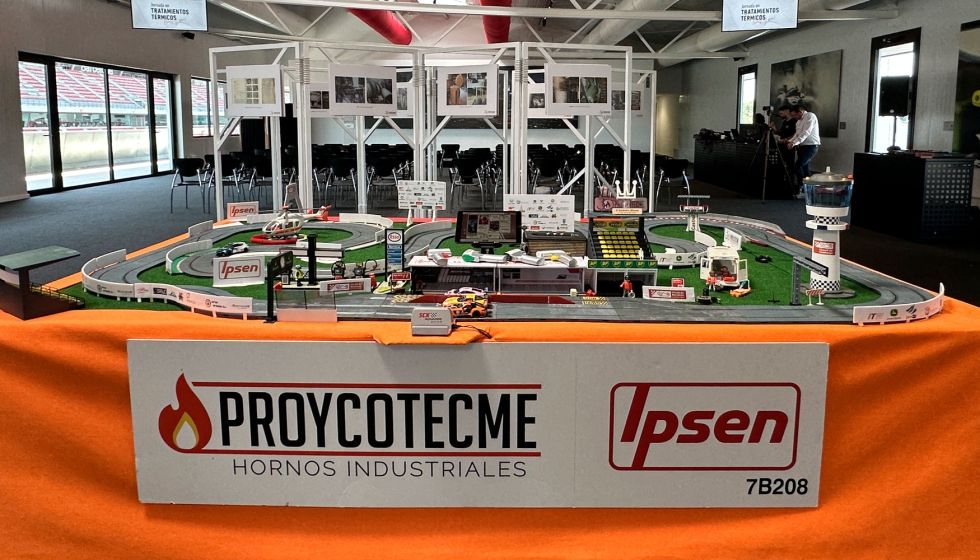 La eleccin del Circuit de Catalunya en Montmel para celebrar el evento no era casual y dio pie para montar un circuito de modelismo y un simulador...