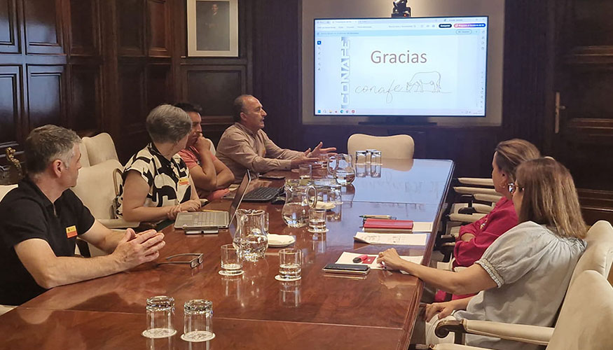 Reunin entre los representantes de Conafe y el Ministerio de Agricultura