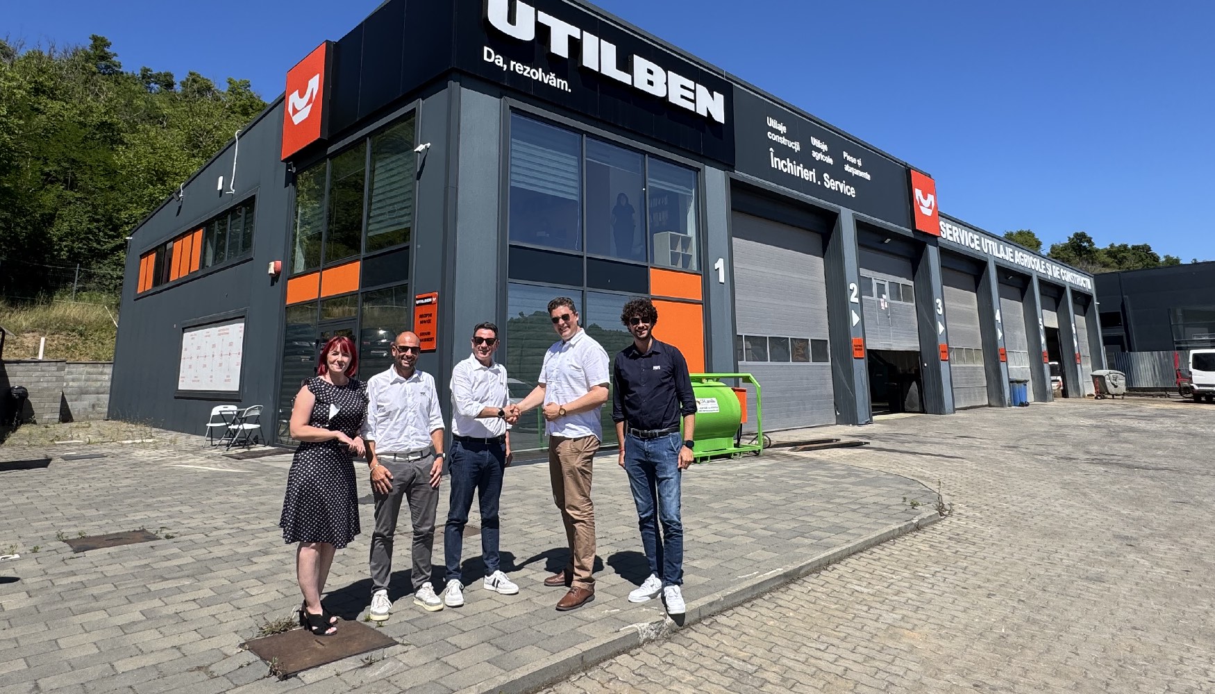 De izquierda a derecha: Angela Tehei, Mirko Rebuzzi, Roberto Marangoni, Ruben Marian y Luca Rubiolo