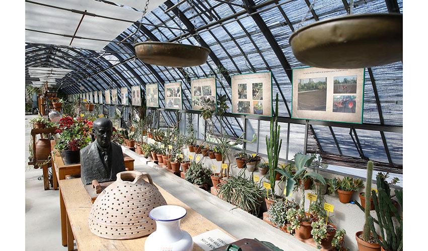 Interior de las instalaciones vivero del Retiro