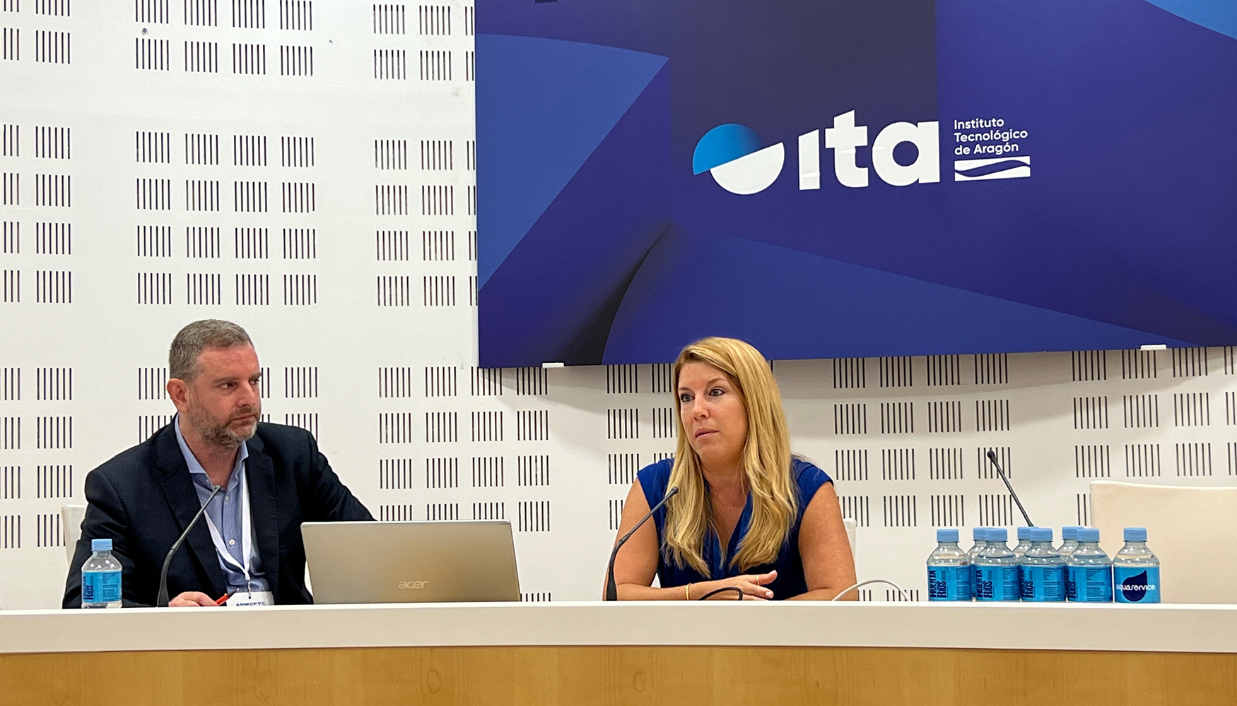 Sergio Serrano (Anmopyc) y Mara Cristina Martnez-Tercero (Integra)