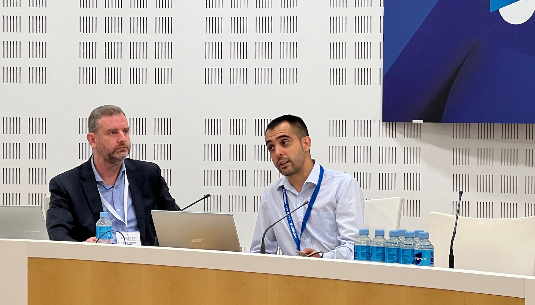 Sergio Serrano (Anmopyc) y Carlos Bello (Hiberus)