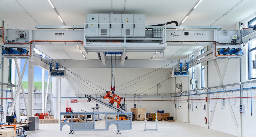 Ilustracin 4. Vista general de la mquina CRANEBOT instalada en Tecnalia