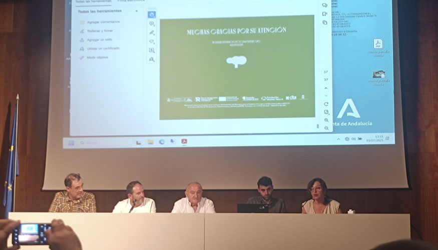 Un momento de la jornada sobre gestin forestal y ganadera extensiva