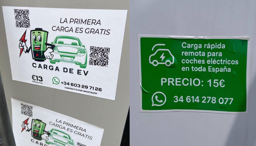 Estas son las pegatinas fraudulentas, �ojo con los QR!