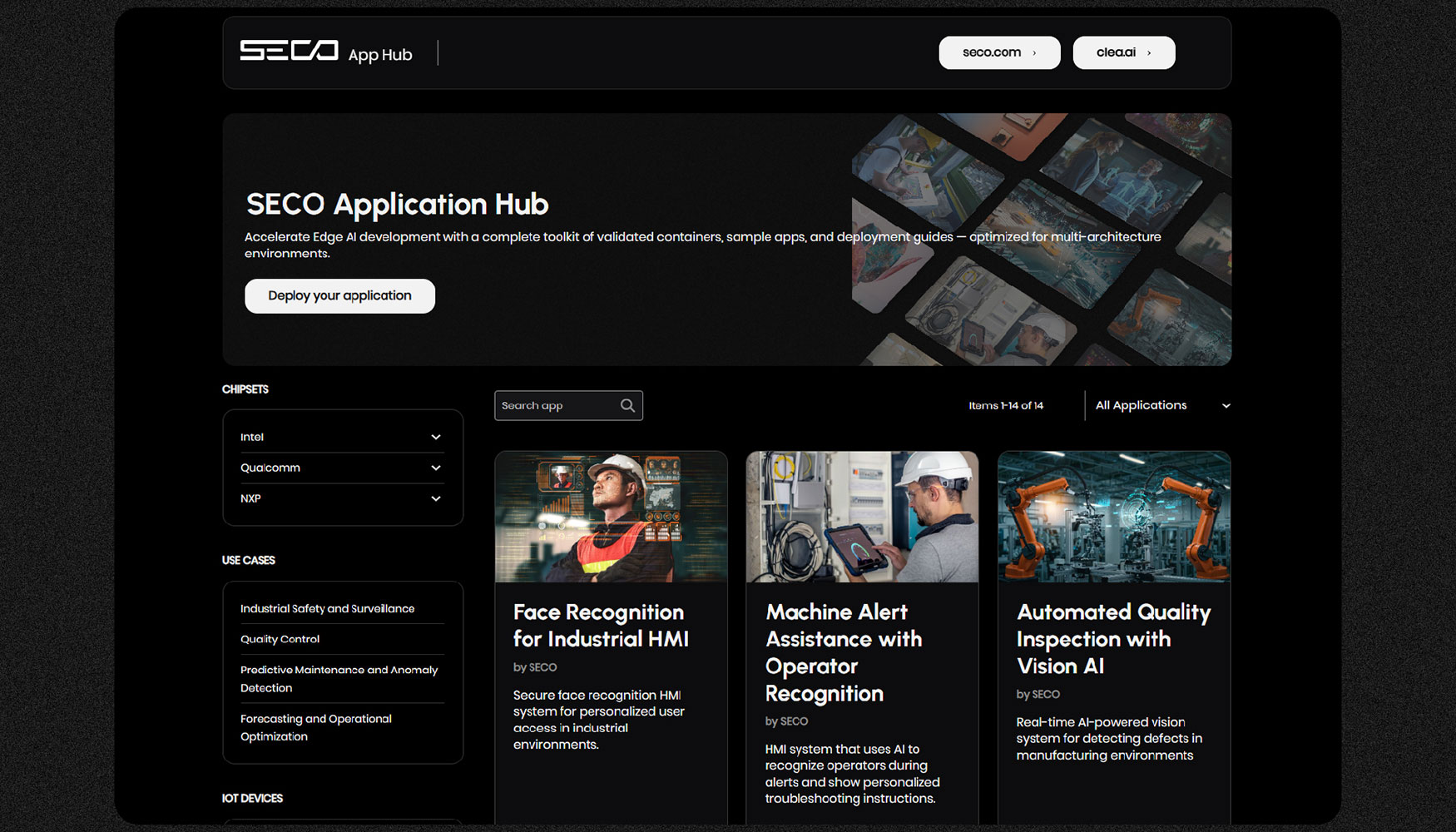 SECO Application Hub simplifica el despliegue de IA permitiendo buscar, optimizar...