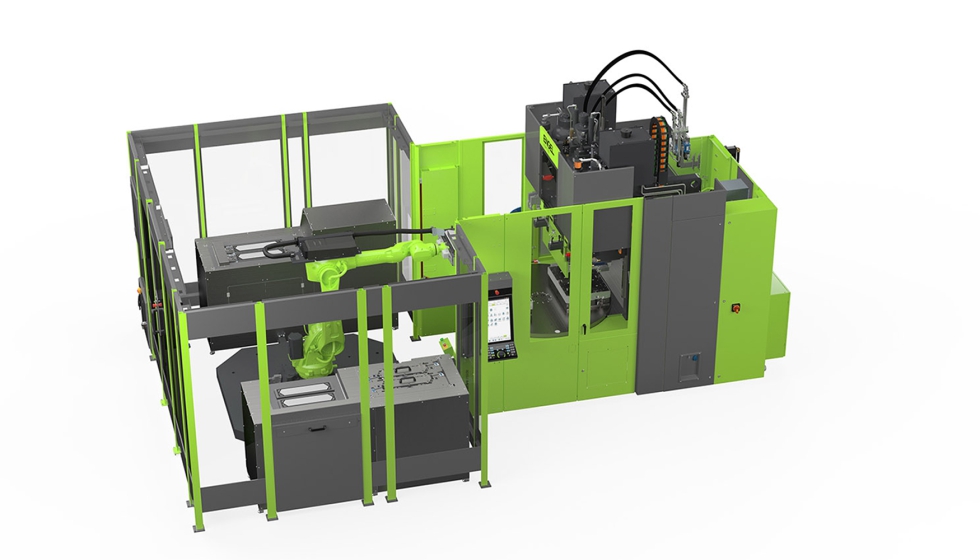 Juntas de silicona lquida (LSR) para pilas de combustible producidas en la Engel insert 150 vertical...