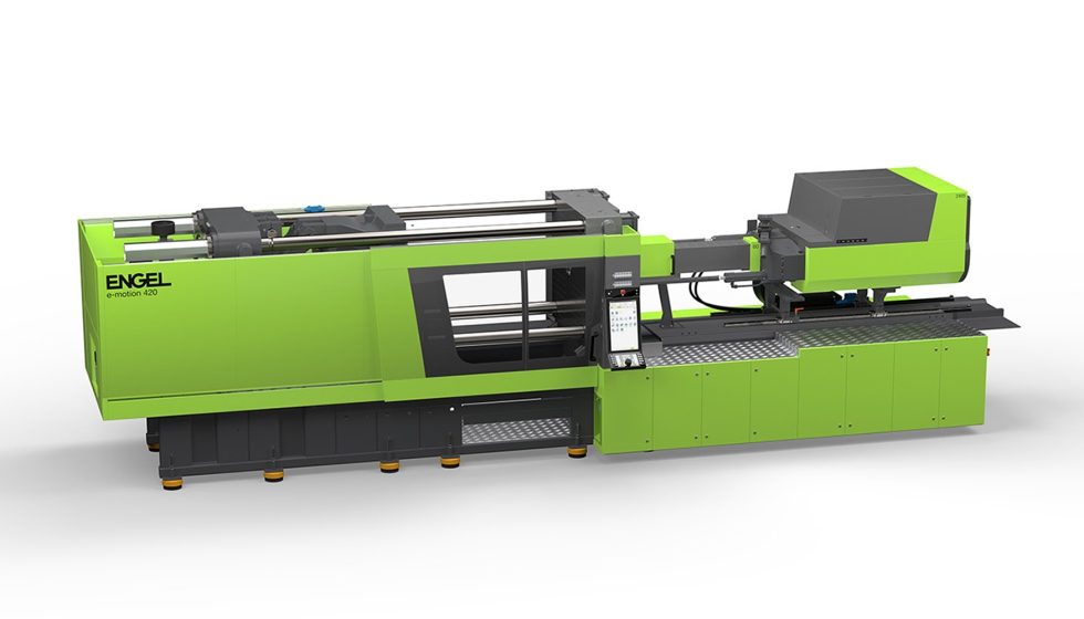 Produccin en serie de vasos de pared fina con 30% de rPET en la Engel e-motion 420 totalmente elctrica...