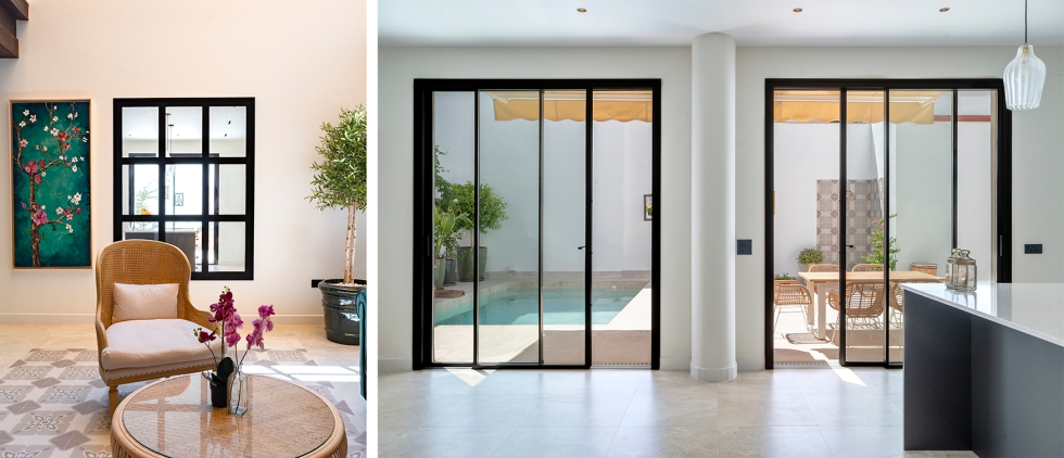 La serie E-28 puede usarse en diferentes tipolog�as como ventana, ventana pivotante, balconera o puerta que puede llegar a ser corredera...