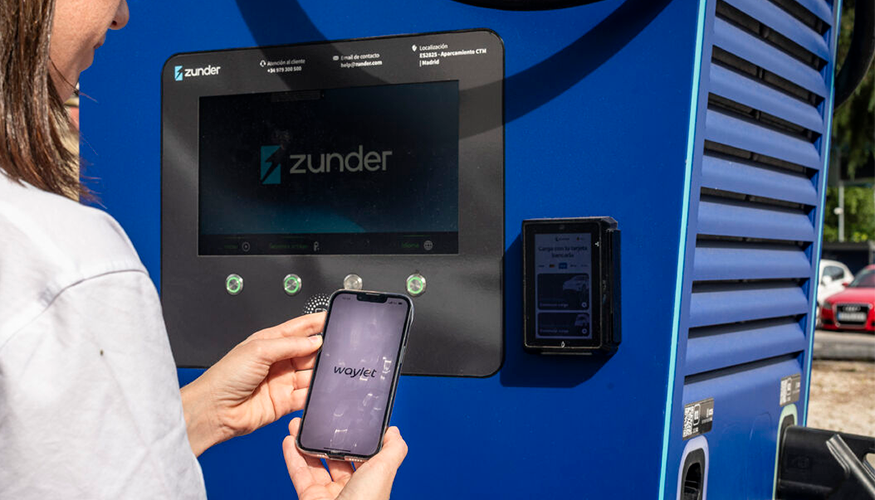 Gracias a este acuerdo, m�s de 1.200 puntos de recarga de Zunder se integran plenamente en Waylet