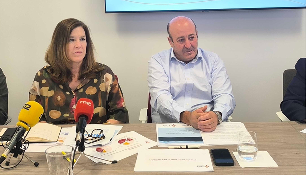 Susana Garc�a y Fernando Ezquerro y Susana Garc�a, directora y presidente de la Interprofesional del Vino de Espa�a (OIVE)...