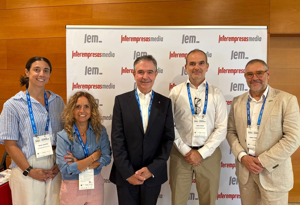 Nina Jareo e Imma Borrs, directoras de Contenido y Comercial del rea Alimentaria de Interempresas Media, junto a Pere Relats y Joan Tristany...