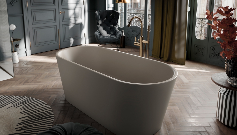  La est�tica de la ba�era Meisterst�ck Classic Duo Oval aporta ligereza a cualquier estancia