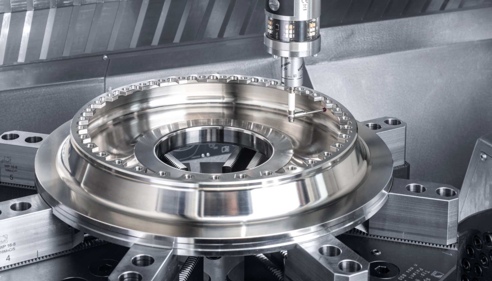 Mecanizado de 5 ejes de precisin para discos de turbina para la industria aeronutica y espacial