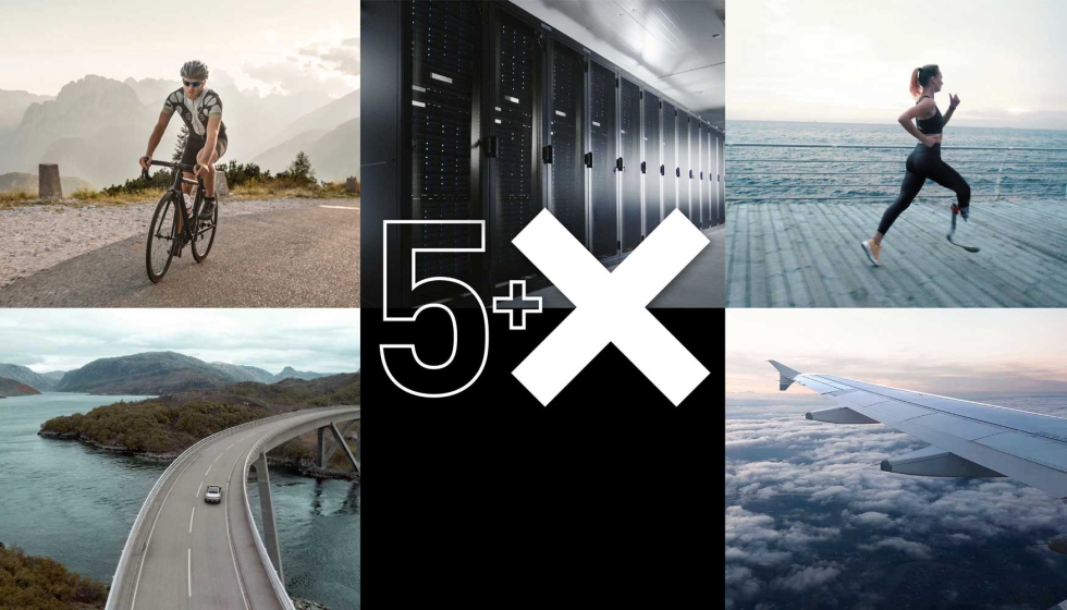 La atencin se centra aqu en las cinco industrias ms importantes...