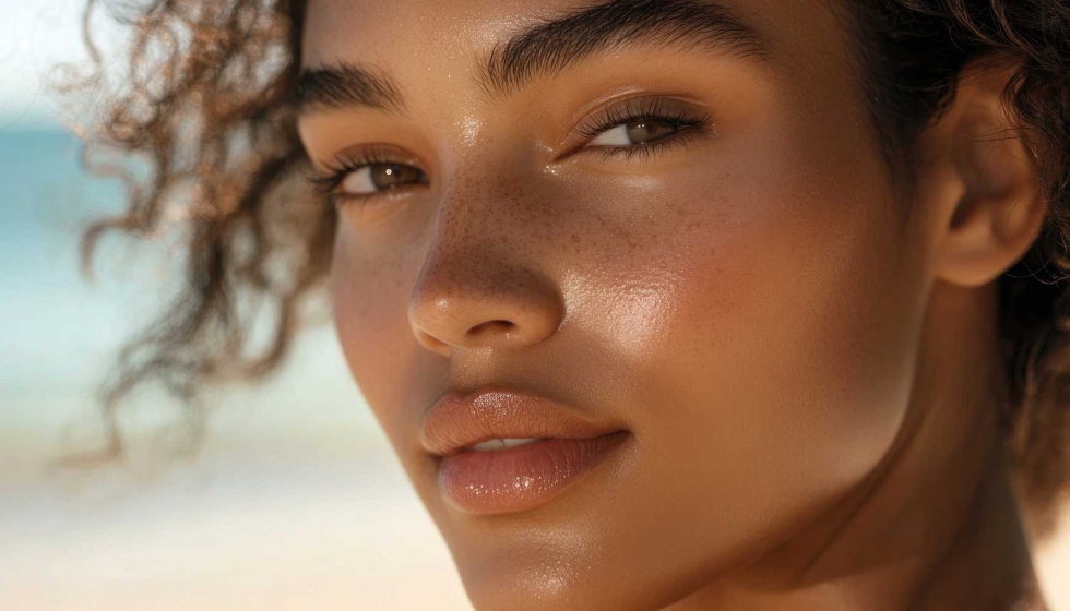 Foto de Piel protegida, luminosa y con color que se adapta a ti con 'Island Glow Liquid Bronzer'