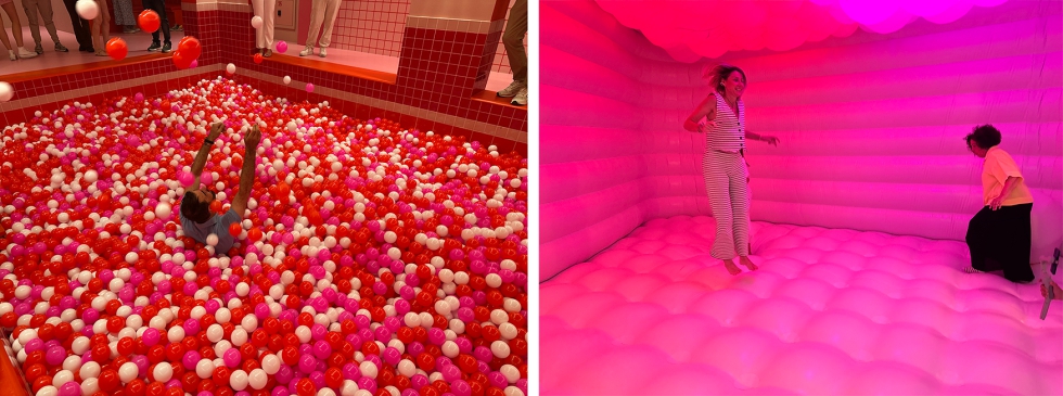 Zonas como la piscina de bolas o la de inflables es apta para todos los p�blicos