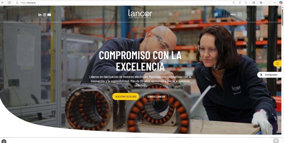 El nuevo configurador web de Lancor es una herramienta m�s intuitiva y visual que permite acceder f�cilmente a fichas t�cnicas y configuraciones de...