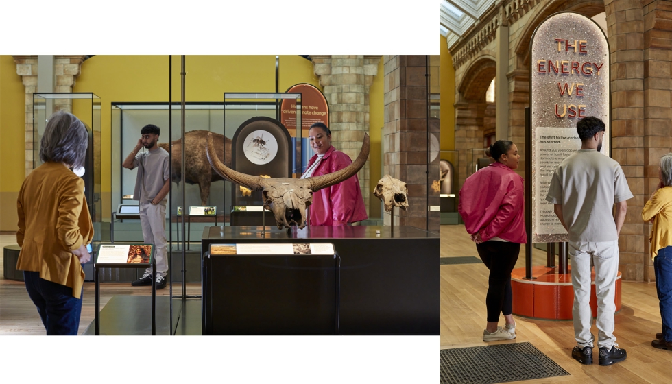 La cermica impresa en 3D se ha empleado en vitrinas, mobiliario y soportes de sealtica. Fotos: The Trustees of the Natural History Museum...