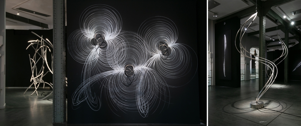 La muestra presenta esculturas volum�tricas que crean una experiencia sensorial. Fotos: Jos� Luis de la Parra