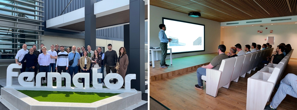 Miembros del GAE durante la visita a las instalaciones de Fermator