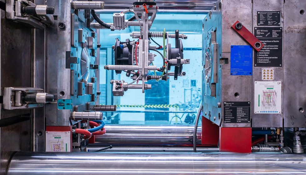 Vista del molde GX 500 en Demmel AG, donde se fabrican insertos para ruedas del sector automotriz